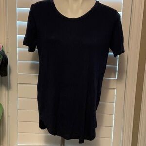 Blue Fitted Short Sleeve T-Shirt